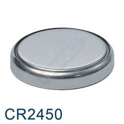 Pile bouton lithium CR2450 (5029LC), 3 volts, par