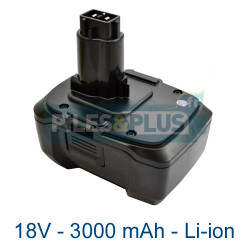 Batterie Dewalt DE9180 - 18V lithium-ion - 3000mah