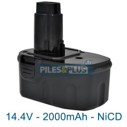 Batterie Dewalt DE9091 compatible - 14.4V 2000mAh NiCD