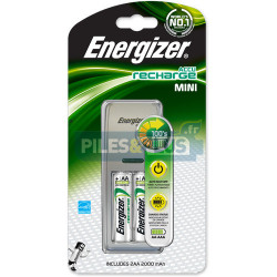 Mini chargeur piles rechargeables AAA/AA Energizer - Piles rechargeables  Energizer